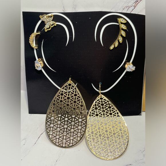 NWT 3 Ear Climber Earring Sets - Picture 5 of 7